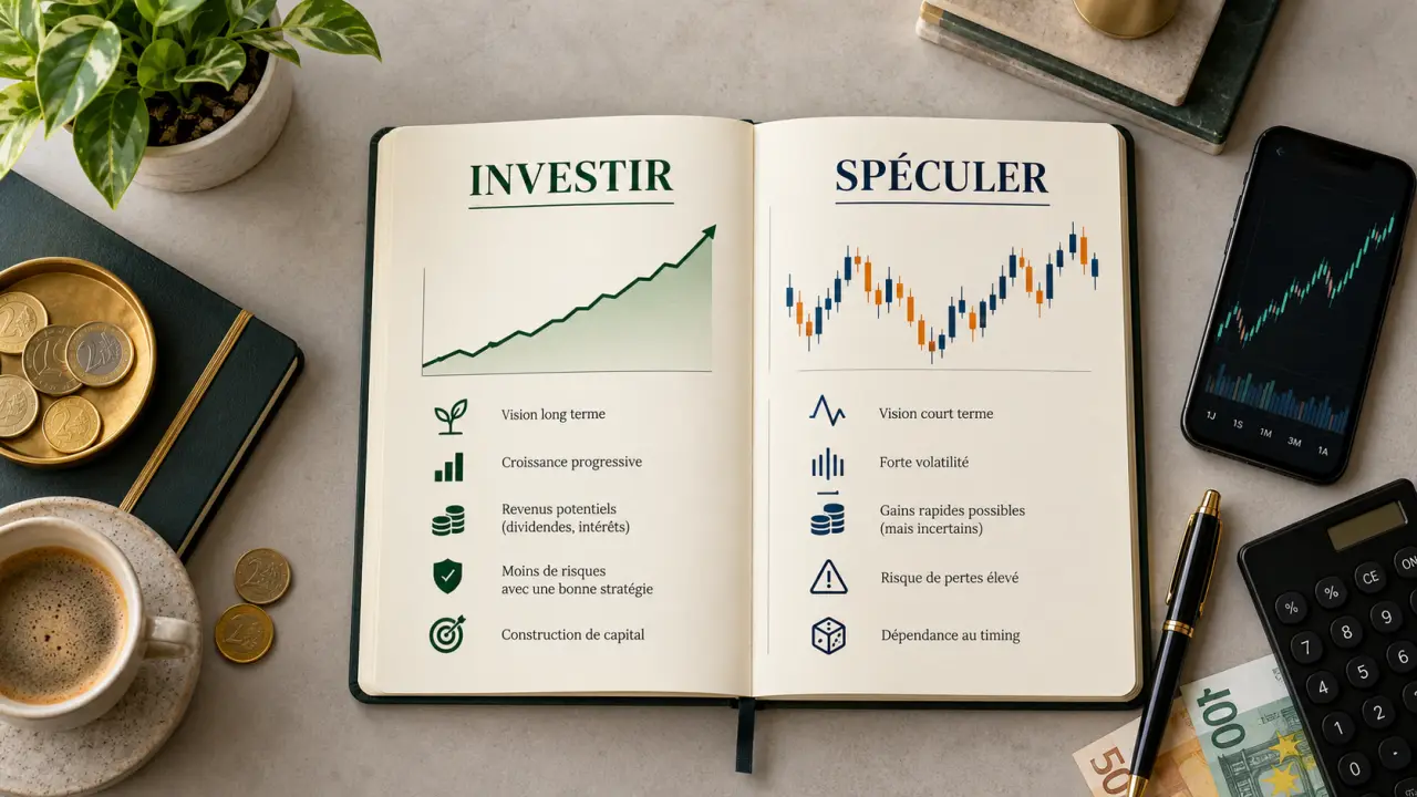 Investisseur ou spéculateur : ce qui change vraiment pour votre capital (et par où commencer)