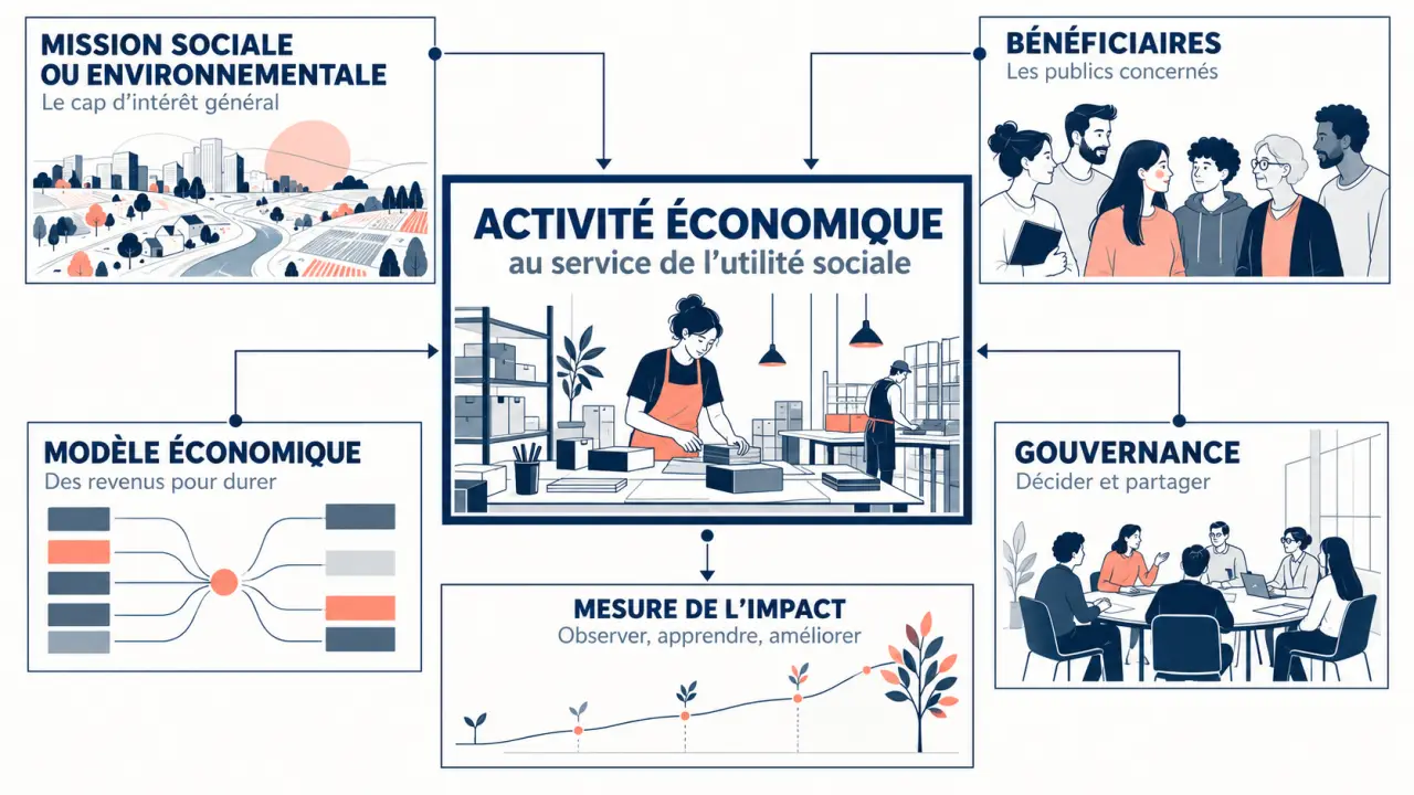 Entrepreneuriat social : lien entre mission, modèle économique, gouvernance et mesure de l’impact