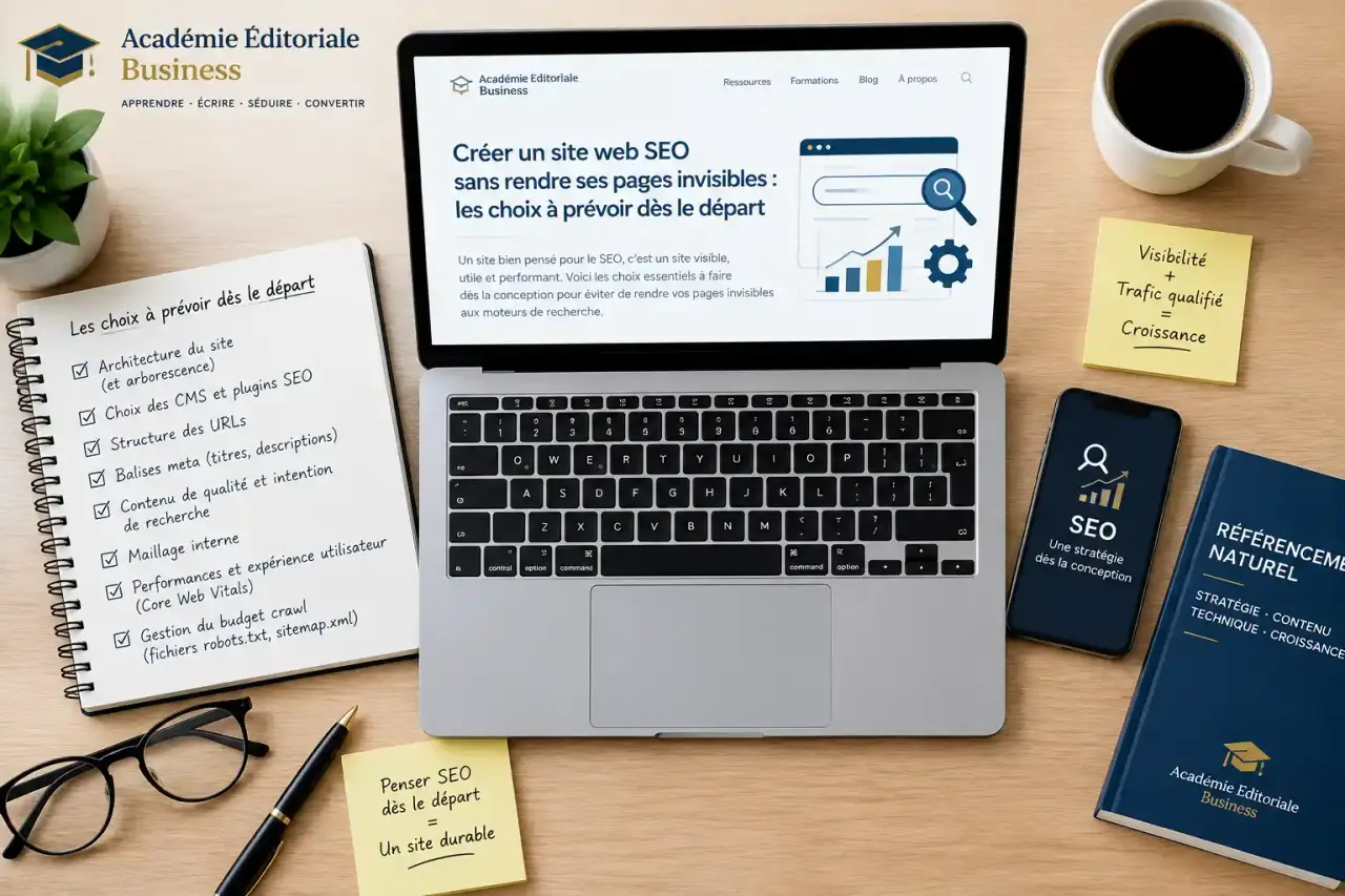Créer un site web SEO sans rendre ses pages invisibles : les choix à prévoir dès le départ
